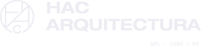 HAC Arquitectura Icon and Text Logo